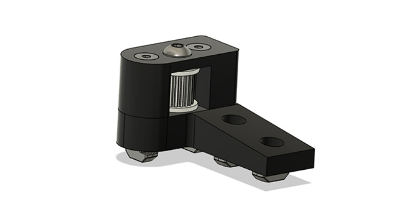 The bypass pulley mount for the 3d printer