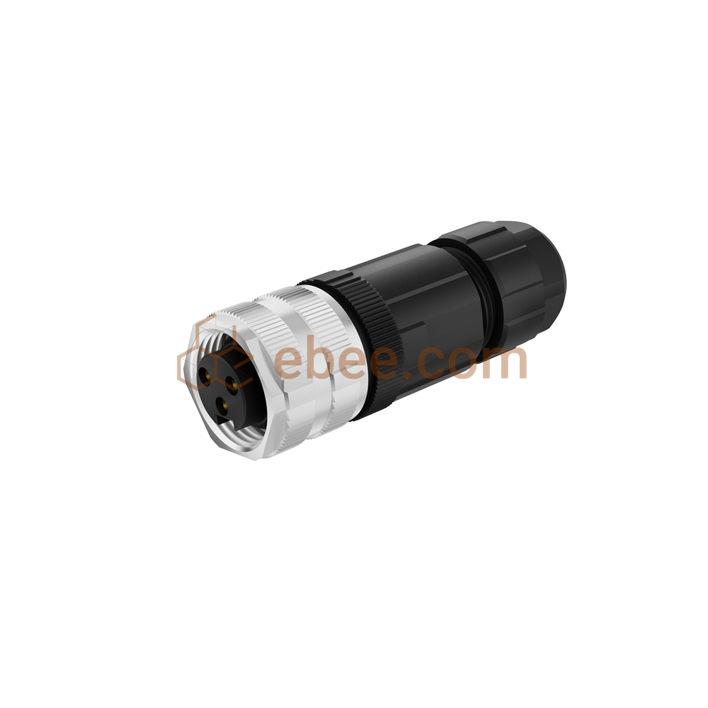 Mini Change 7/8" 3 Pin A Code Female Field Assembly Connector Unshielded Screw Termination Straight PG13.5