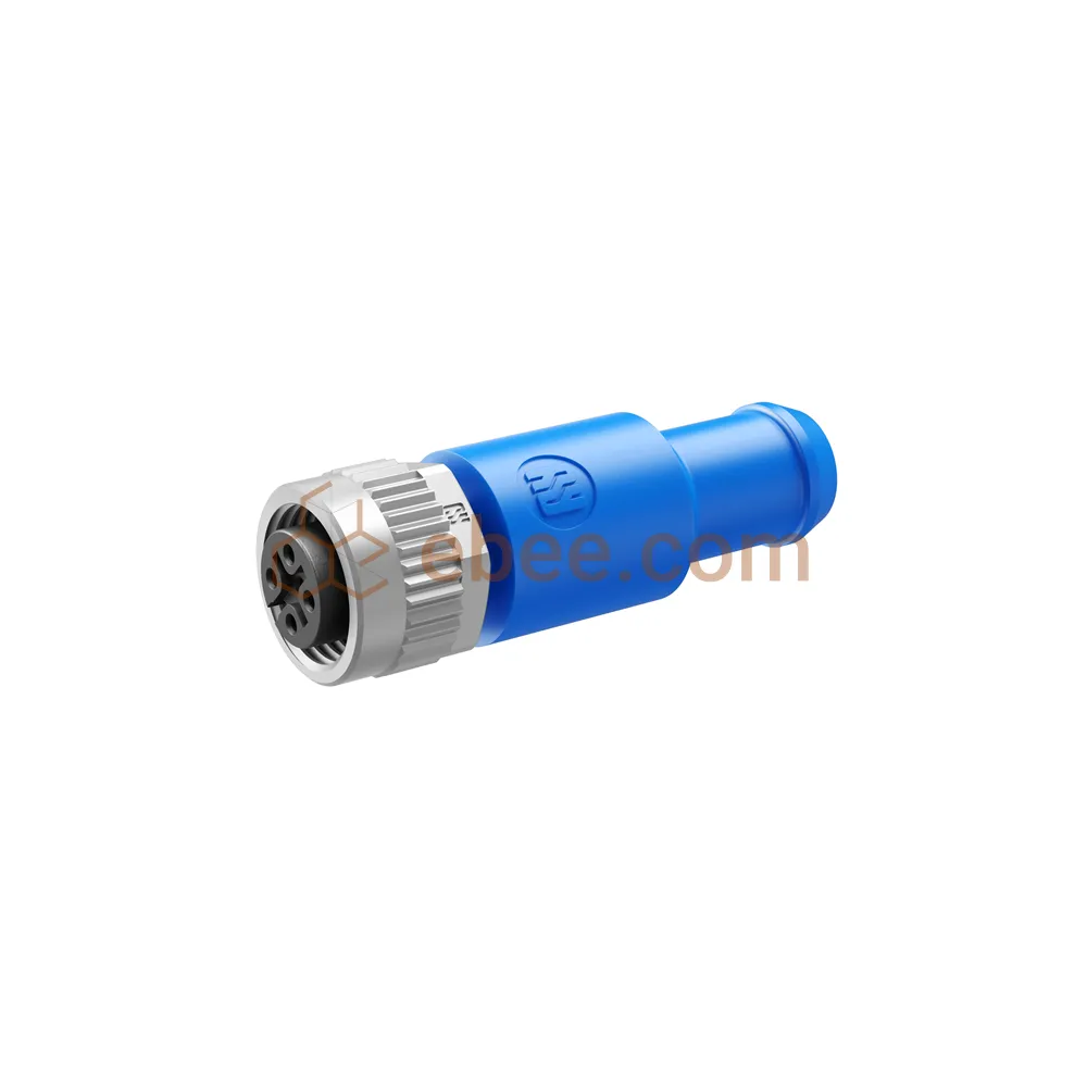 M12 5 Pin Ein Code Terminator Stecker weiblich molded 120 Ohm Widerstand