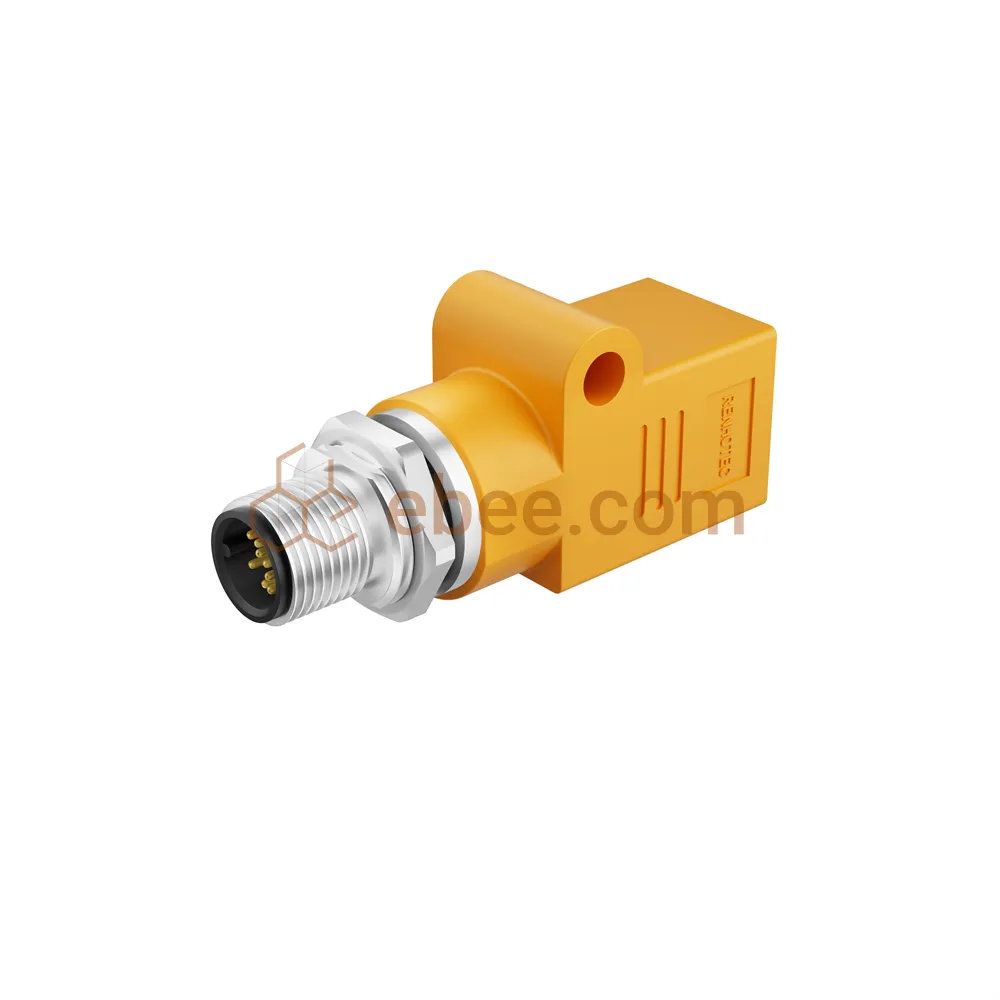 M12 8 Pin Ein Code Splitter Male zu RJ45 Feminenschild geschirmt