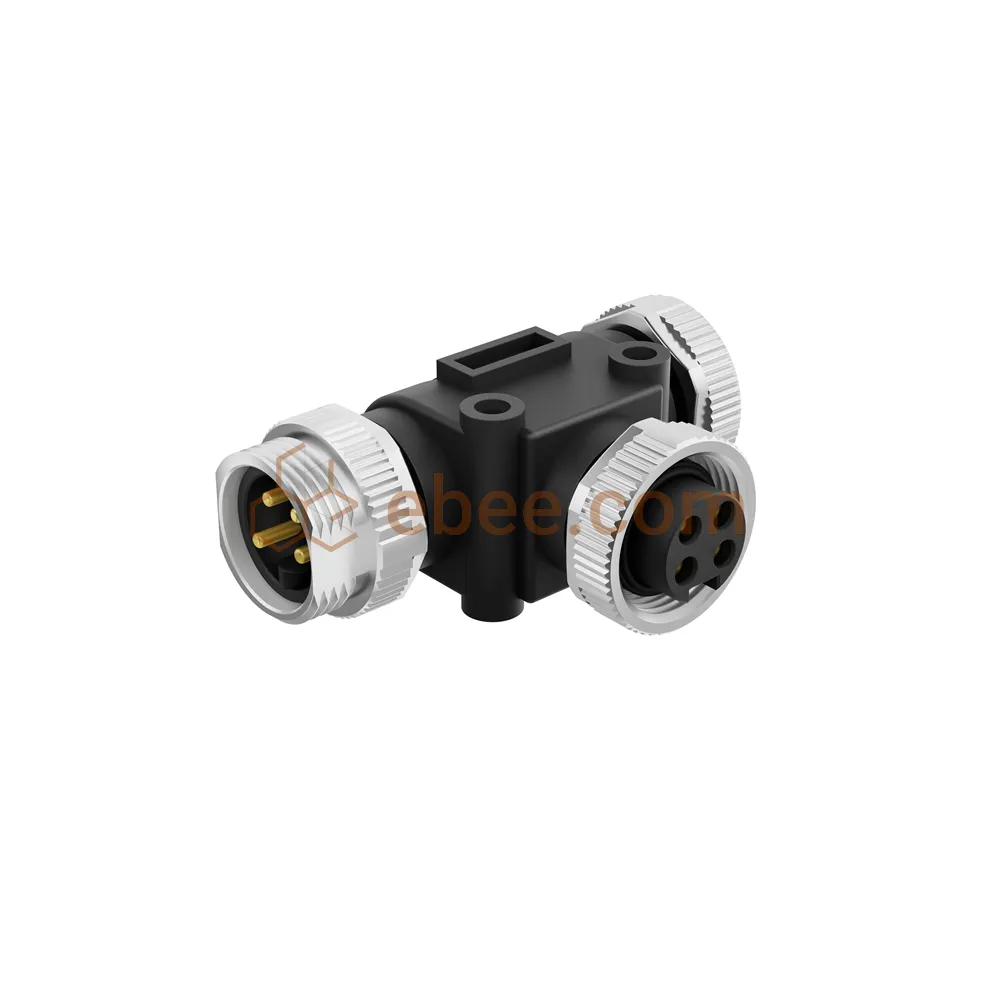 Mini changement 7/8" 4 Pin A Type de tee de code Spliter mâle à femelle non blindé