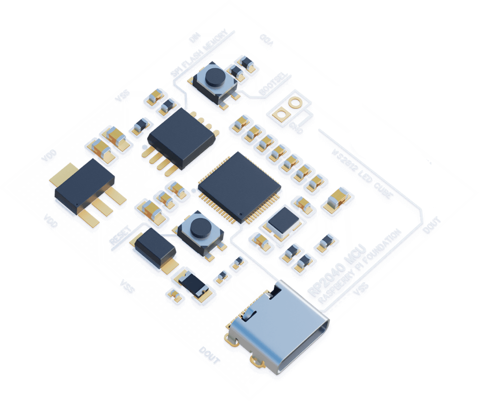 PCB Board Render